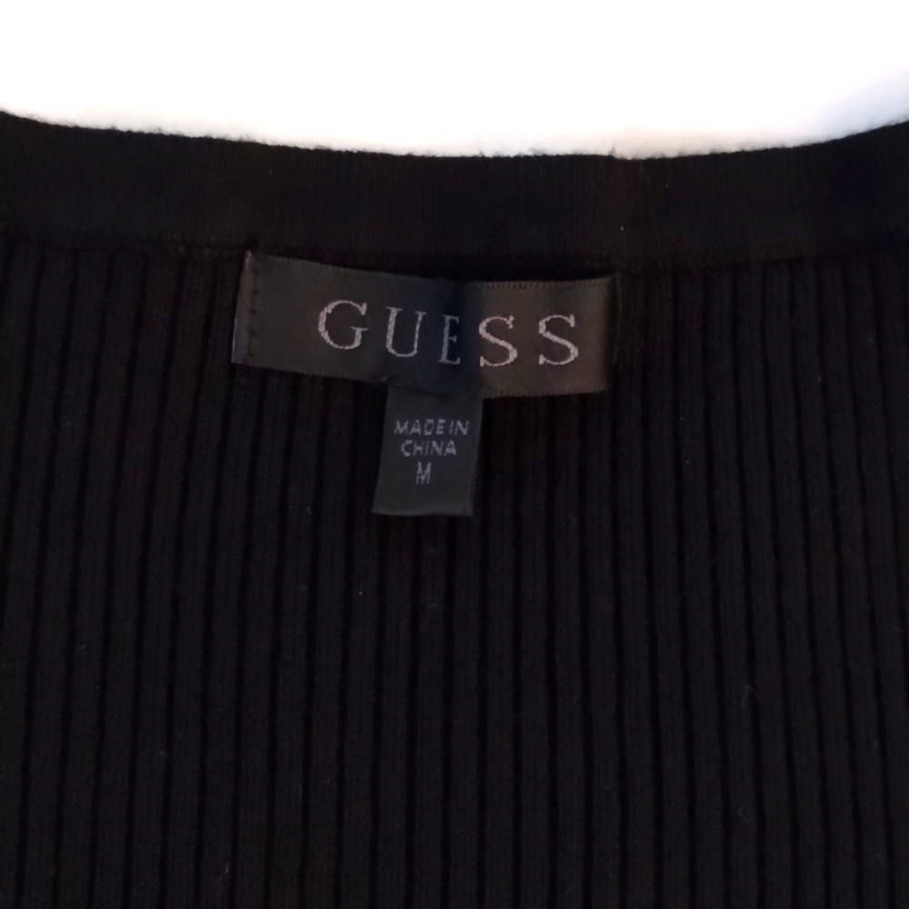 Guess black size medium short sleeve stretch dress